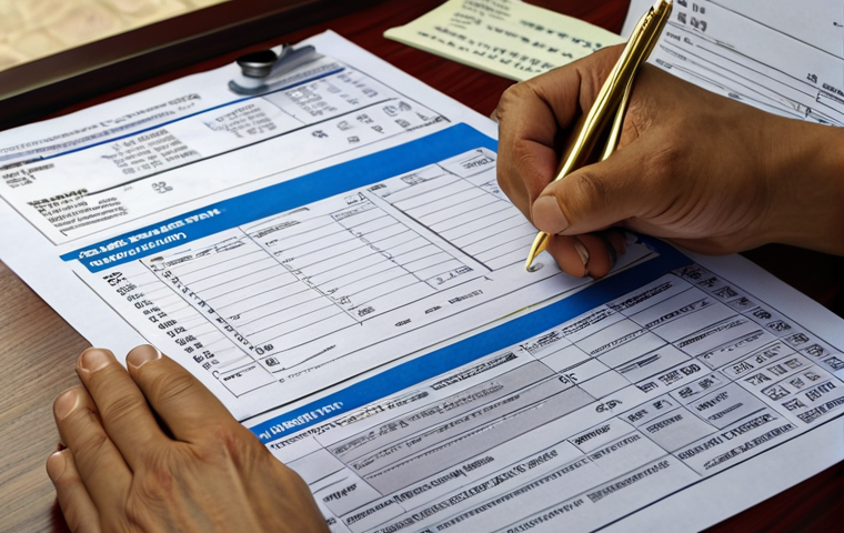 **
A Vietnamese civil servant reviewing salary documents with calculations of coefficients and allowances affecting future pension. Focus on the paperwork and the understanding of the formulas.
**