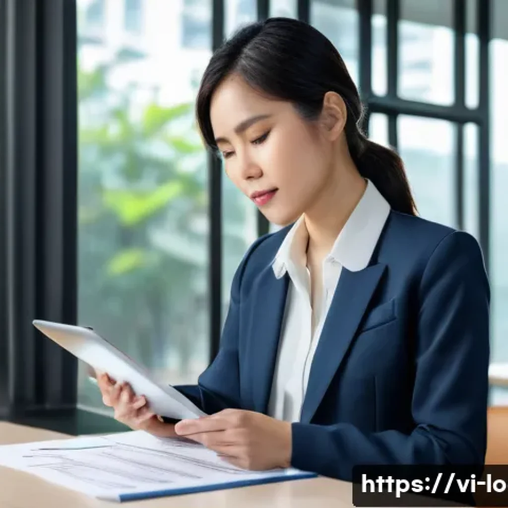 지방공무원 공무 여행 준비 팁 - **Prompt 1: A Vietnamese civil servant efficiently managing administrative documents and embracing d...
